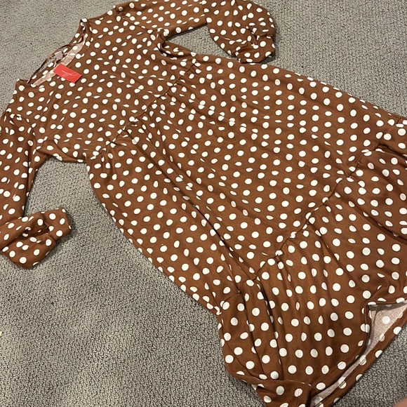 jillian harris  X joe fresh polka dot dress NEW size L - Picture 3 of 7